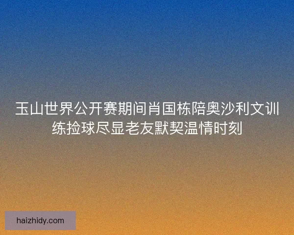 玉山世界公开赛期间肖国栋陪奥沙利文训练捡球尽显老友默契温情时刻